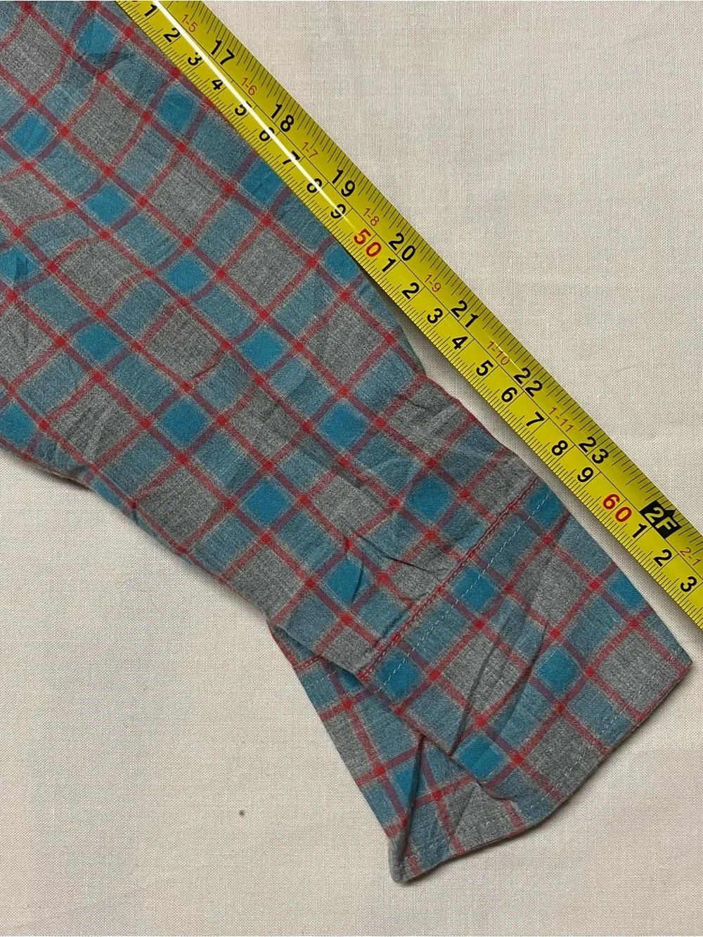 J. Crew Blue and Red Plaid Long-Sleeve Button-Down Shirt